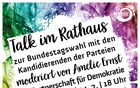 Talk im Rathaus zur Bundestagswahl 2025